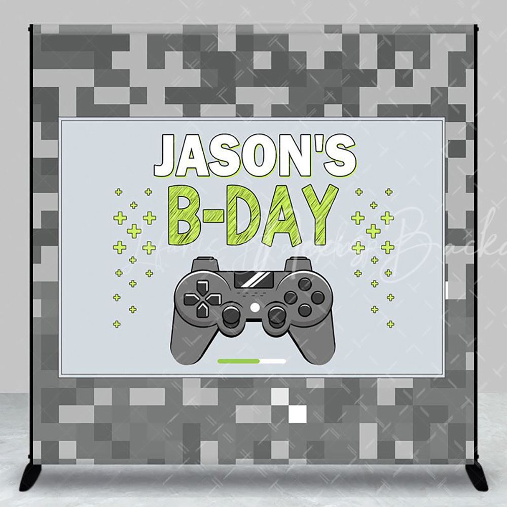 Party Games Name - Fondo de cumpleaños con nombre personalizado