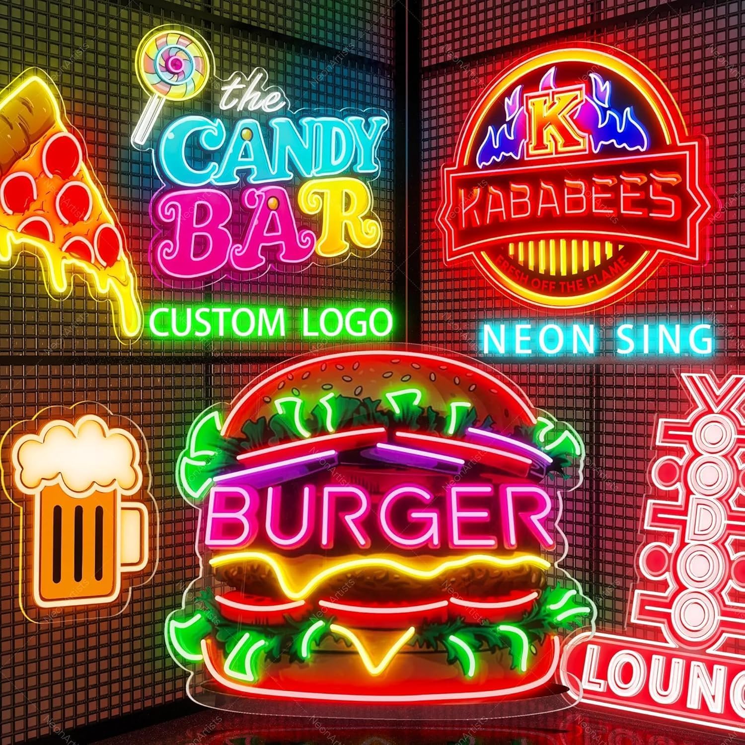 Letrero de neón LED personaliz - Party Games Name reseña y precio